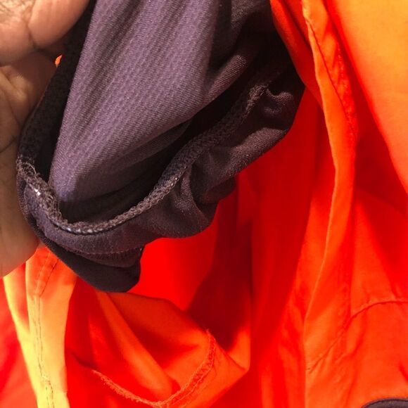 Adidas orange elastic waist jogging shorts size medium - Picture 7 of 10